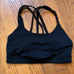 Lululemon Energy Bra size 4 black